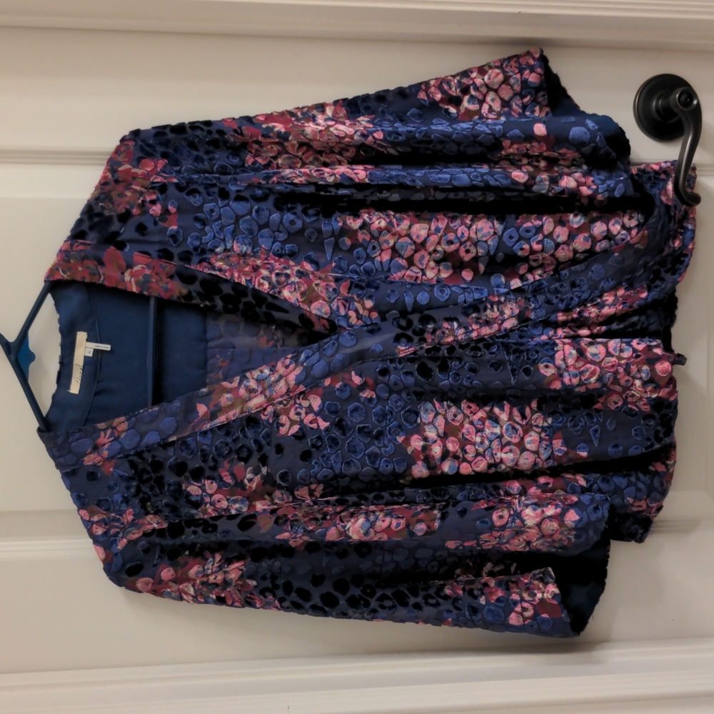 Gorgeous Anthropologie Floreat Burnout Blouse